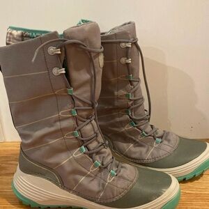 Teva Gray and Green Winter Boots